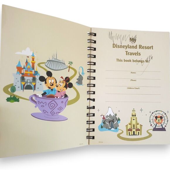 Disneyland Park Life Travel Journal 2020 Blank w/ Stickers Pandemic Era Rare - Picture 3 of 15